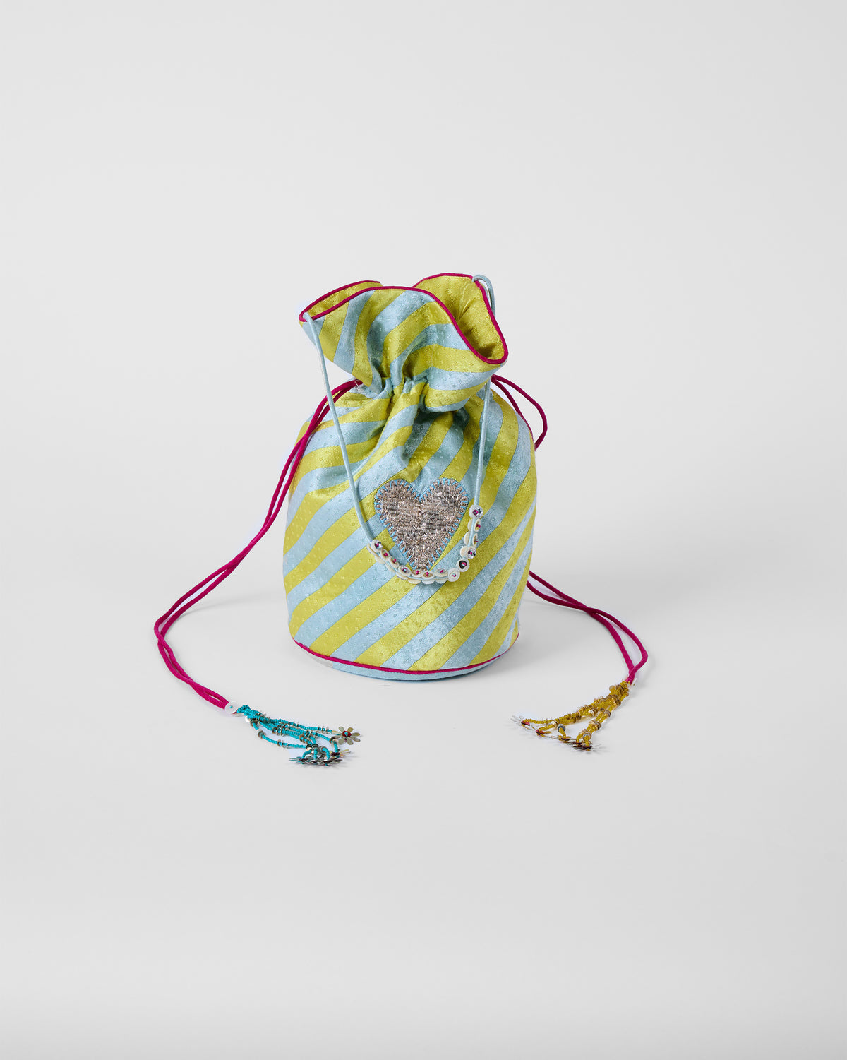 Raya Potli - Ice Blue & Yellow