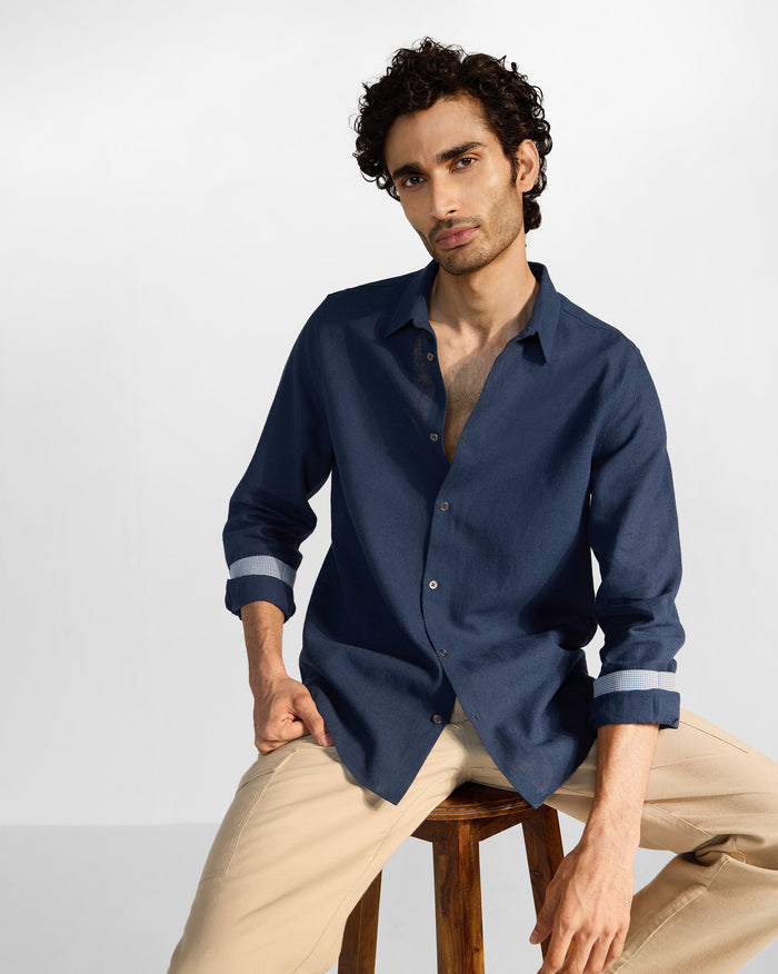 Rewa Shirt - Navy