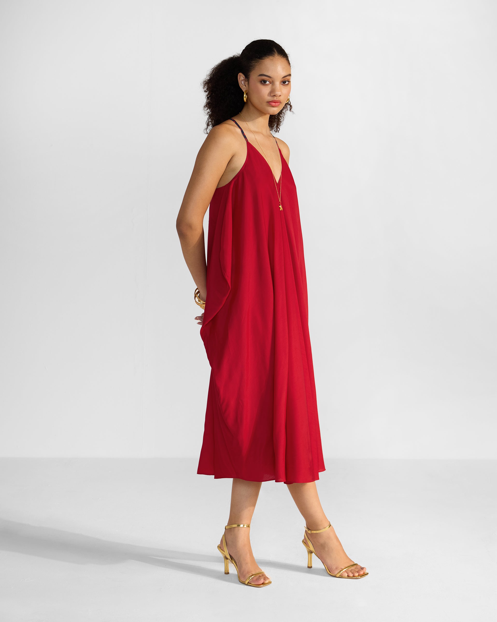 Savni Dress - Red