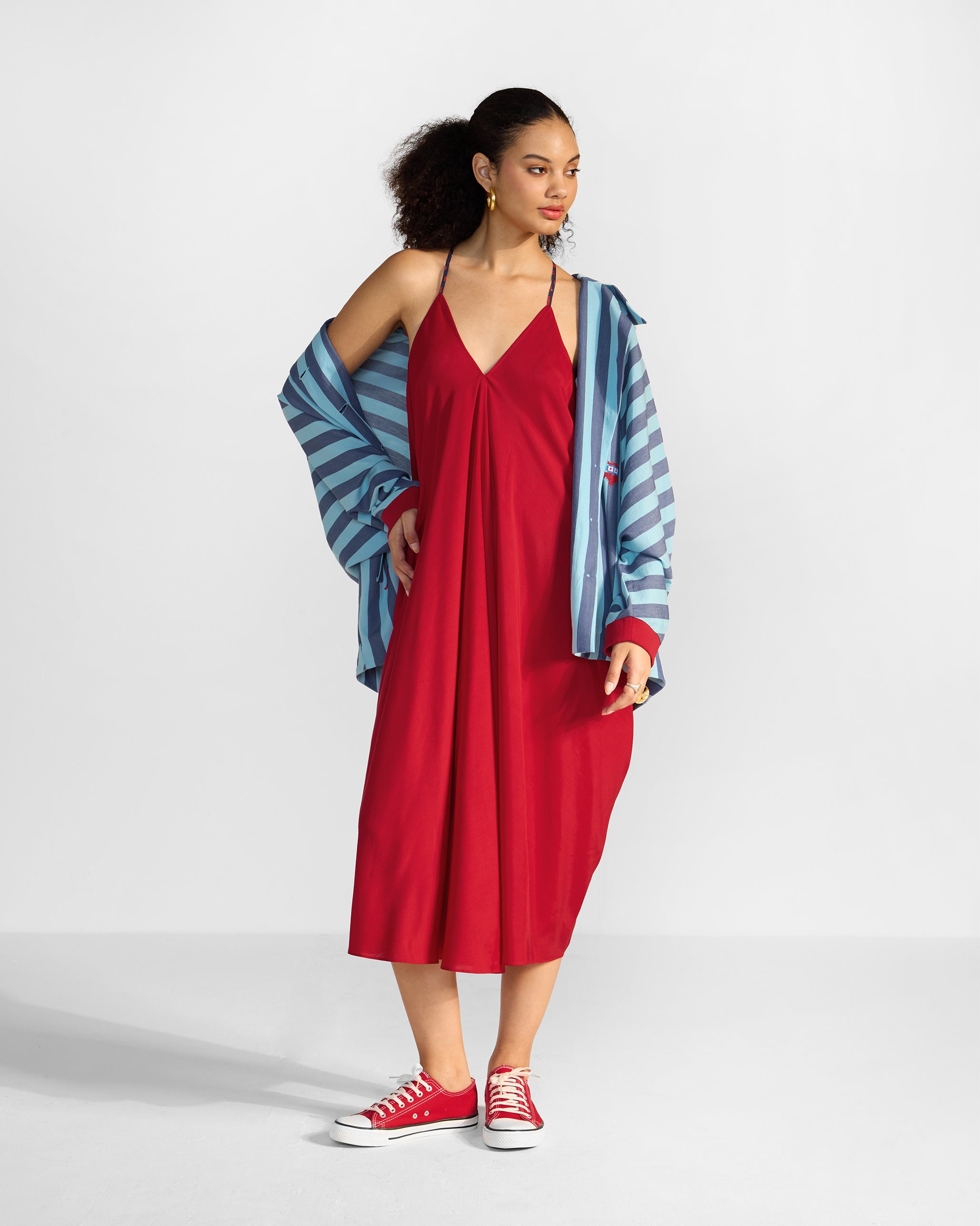 Savni Dress - Red