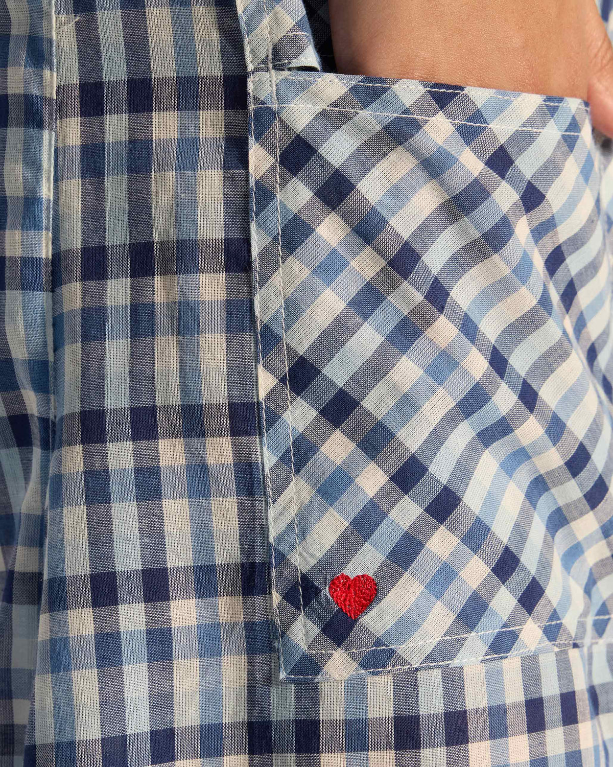 Yoka Trousers - Blue & White Checks