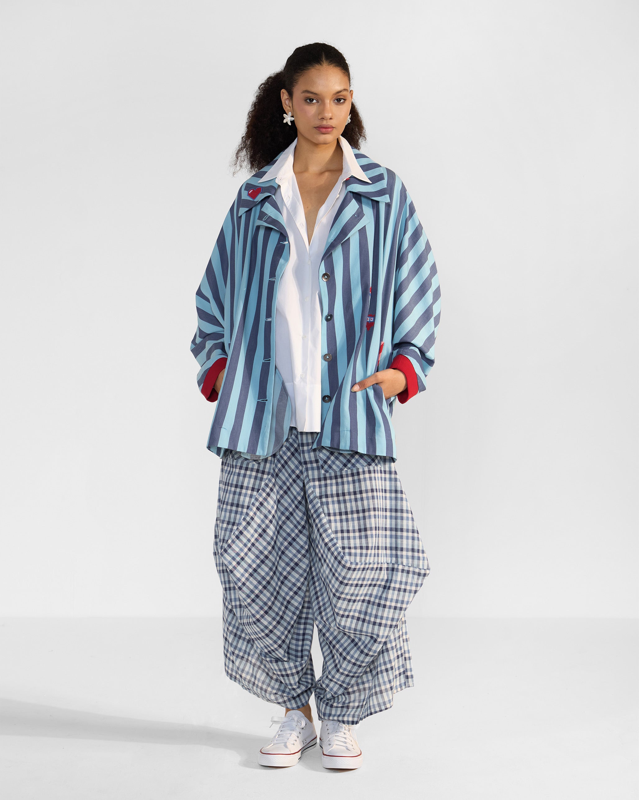 Ambrai Jacket - Blue Stripes