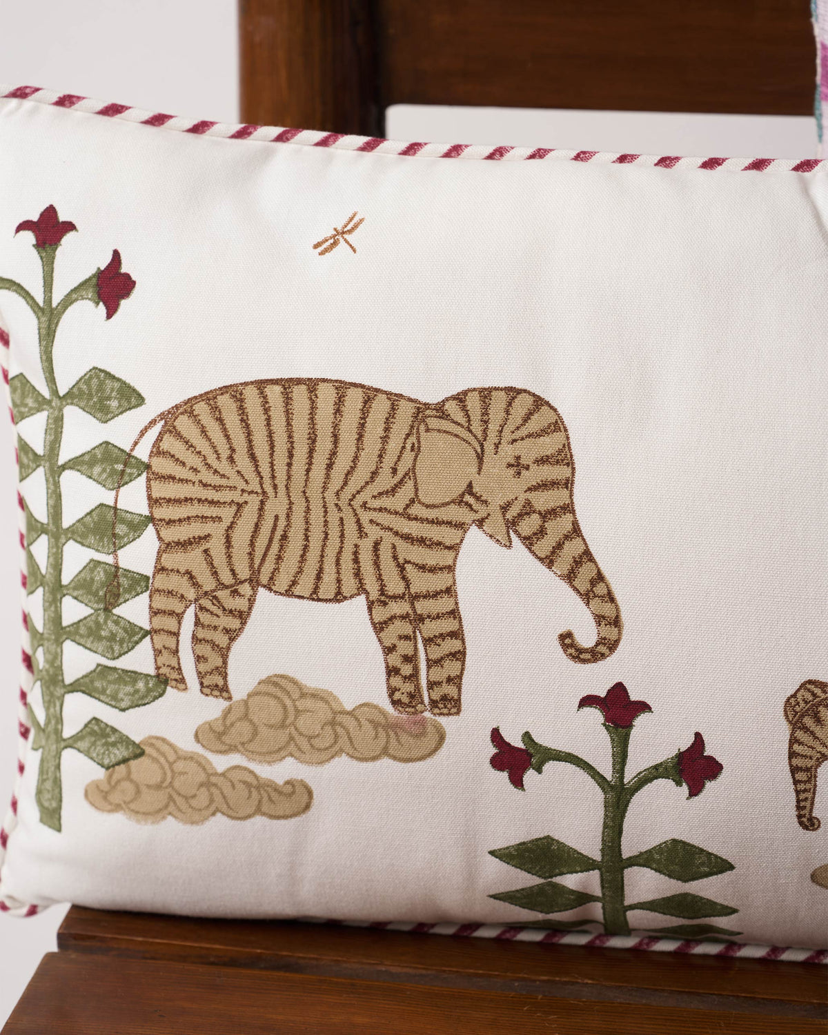 Ele in Bloom Cushion Cover