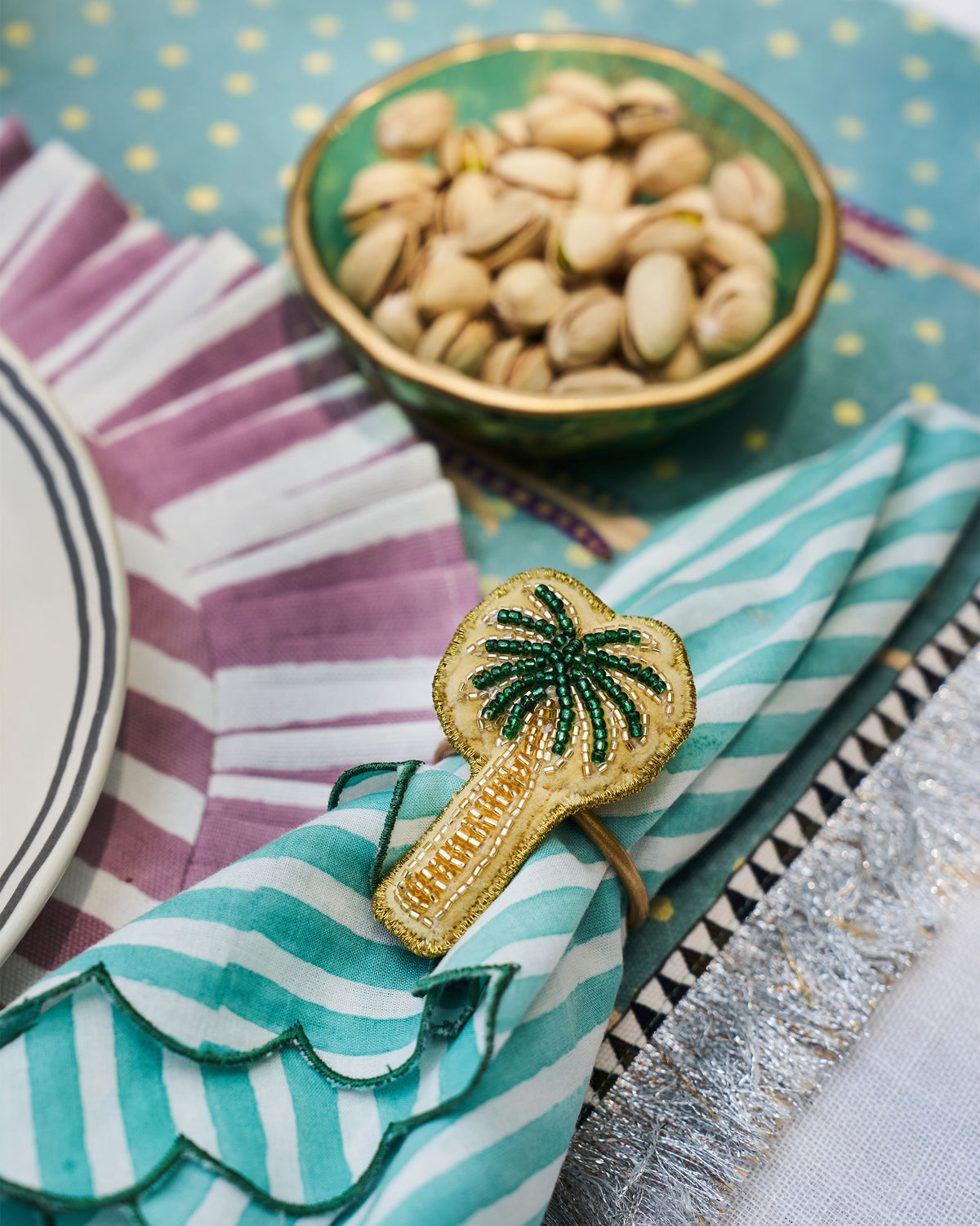 Palm Napkin Ring - Set of 4