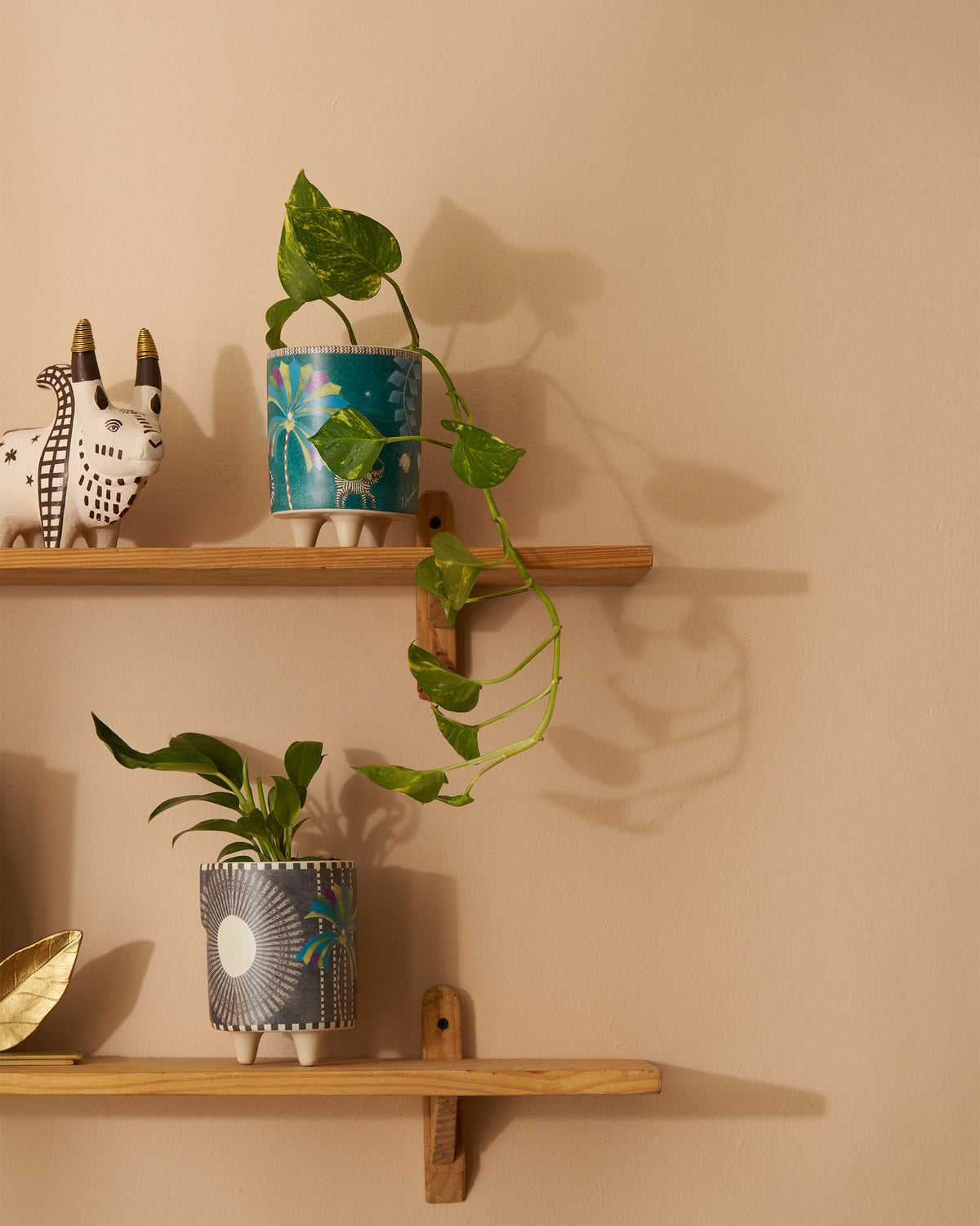 Palm Bloom Planter - Set of 2