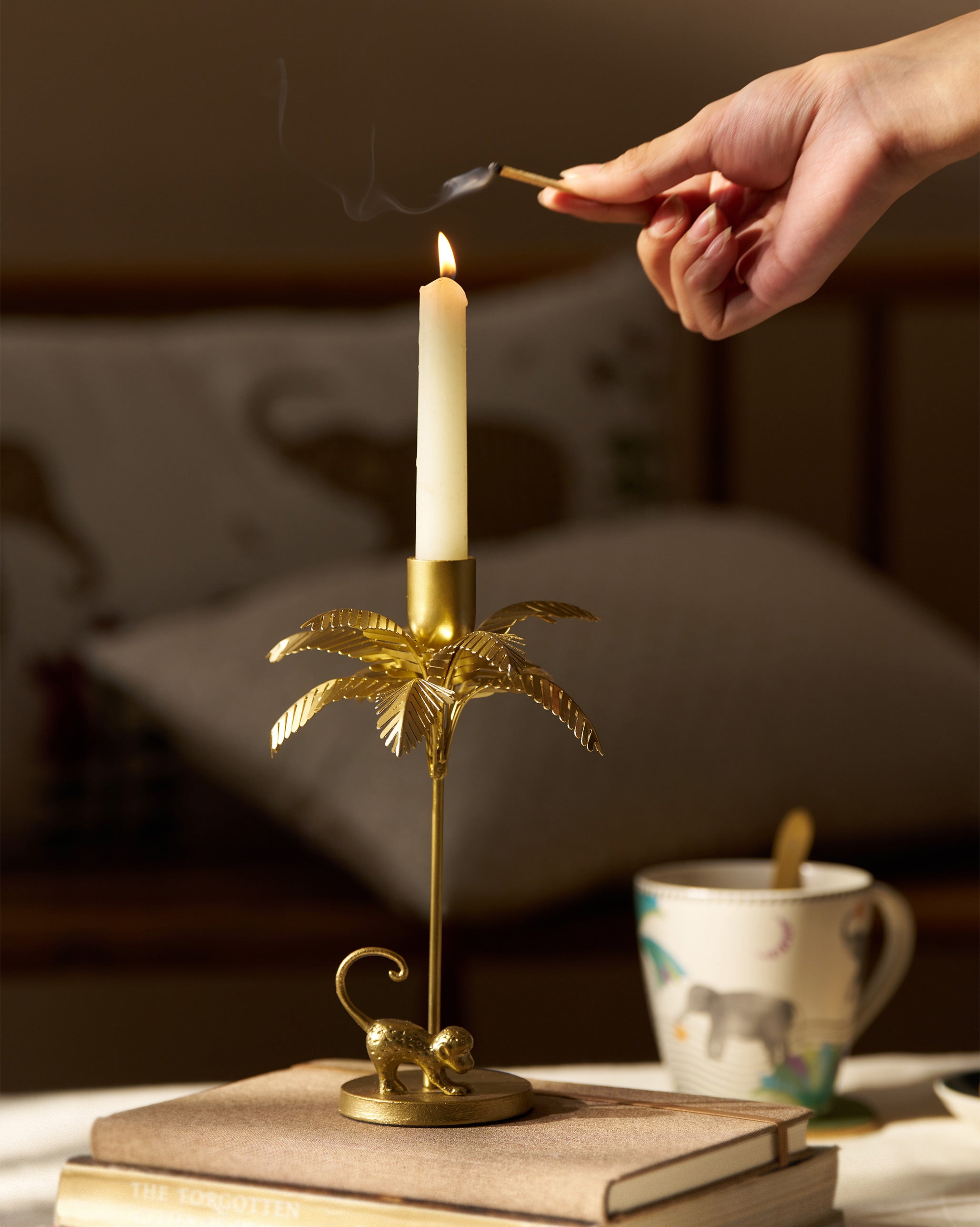 Palm Bloom Candle Holder