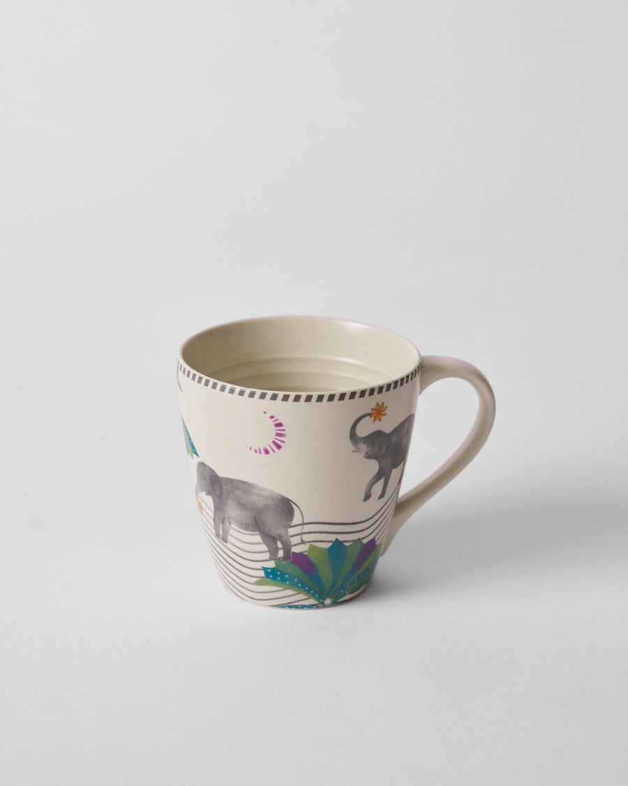 The mug on a plain background