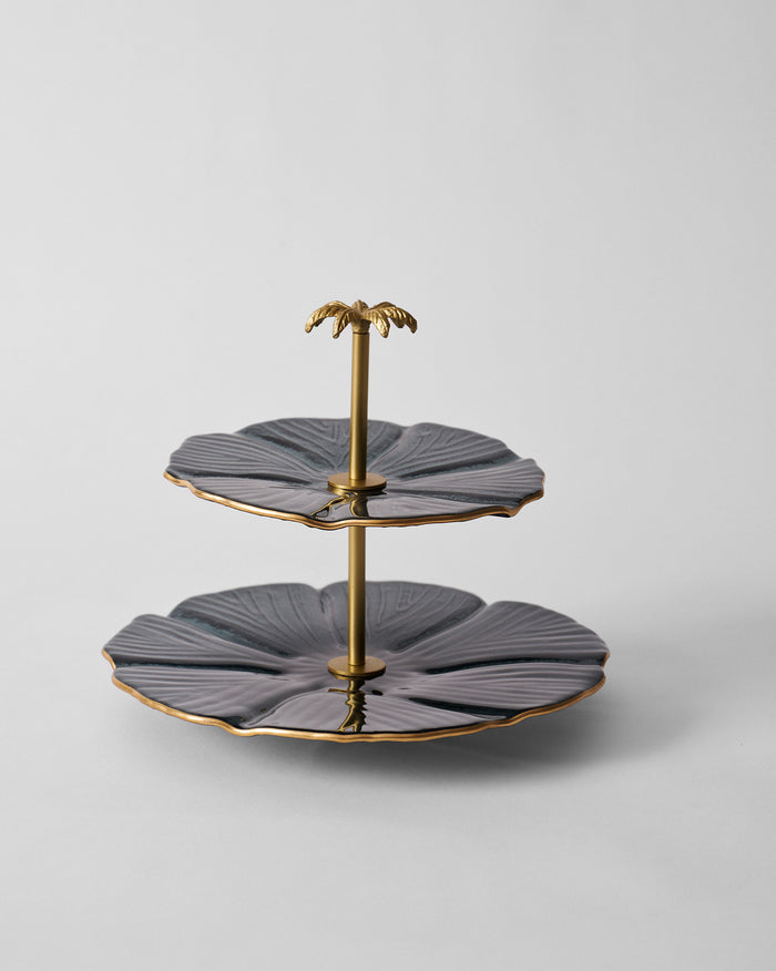 Phool Cake Stand - Charcoal