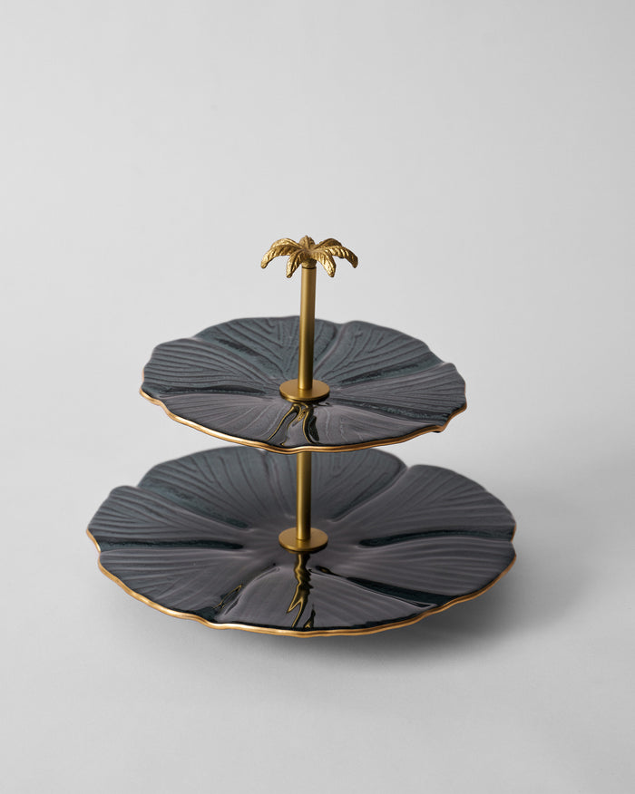 Phool Cake Stand - Charcoal
