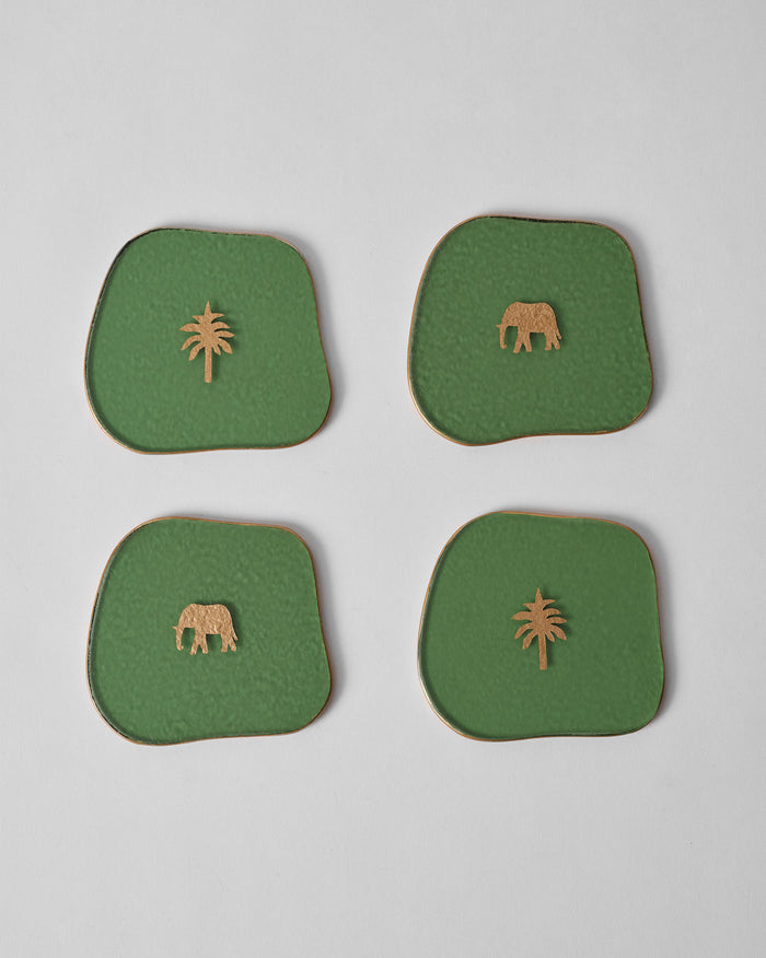 Tusk Bloom Coaster - Set of 4