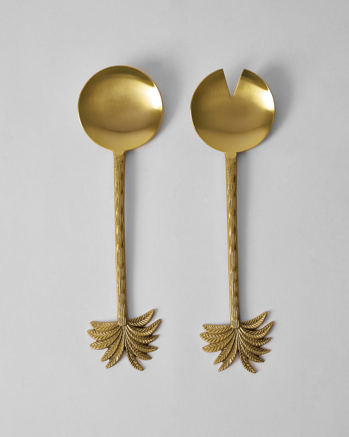 Palm Bloom Salad Server - Set of 2