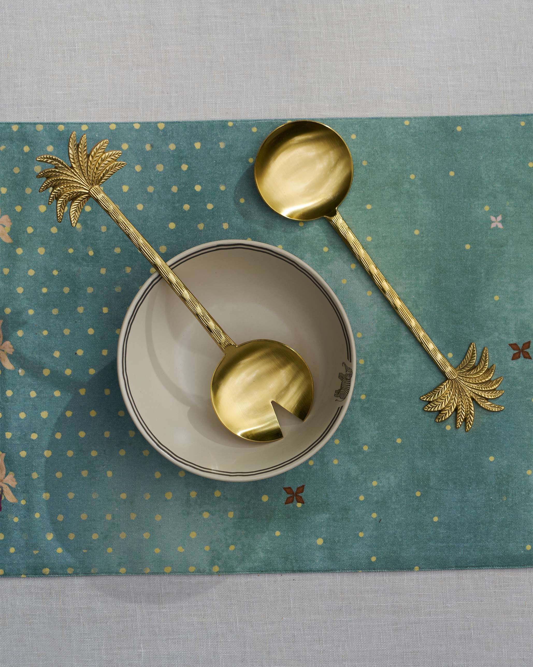 Palm Bloom Salad Server - Set of 2