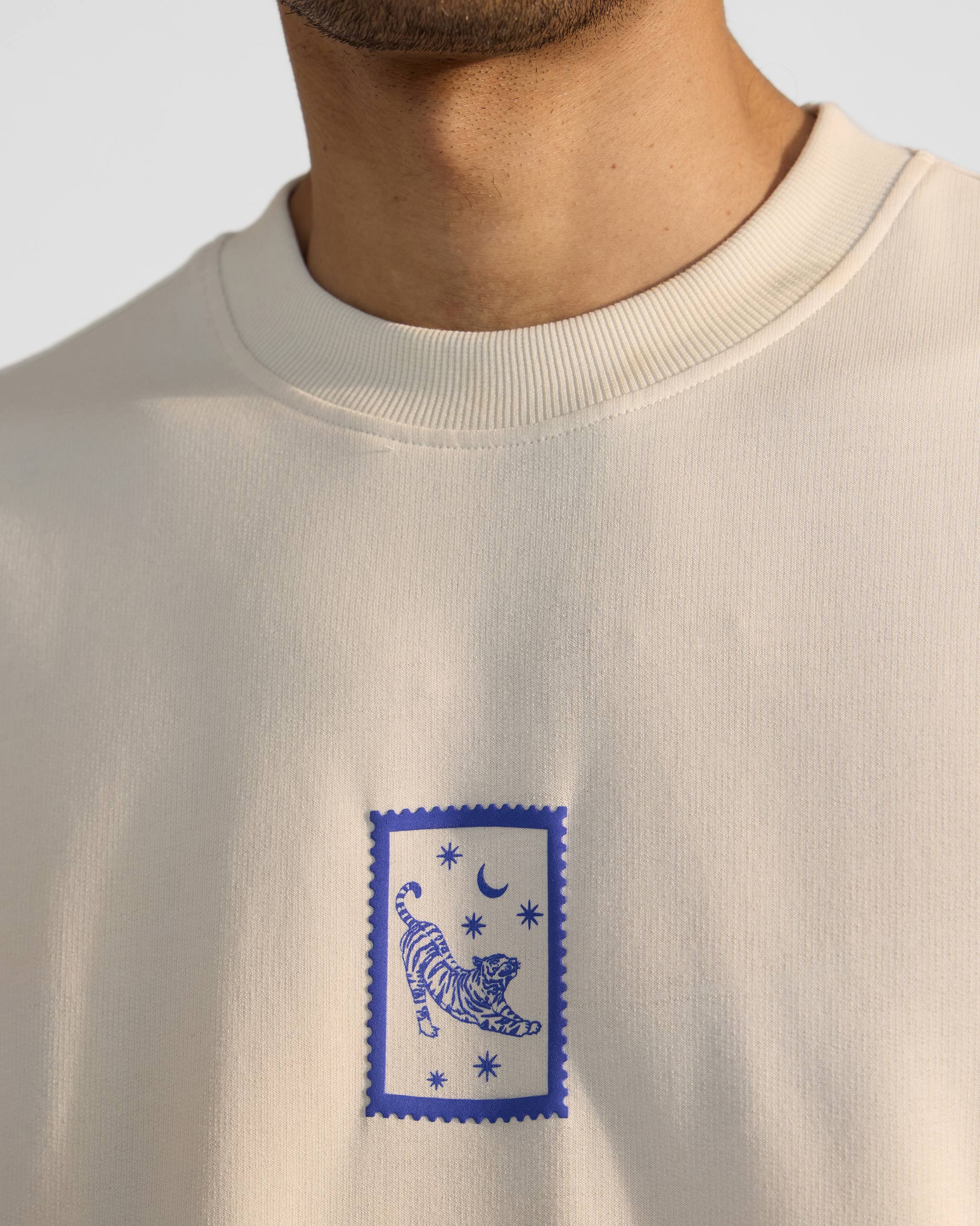 Leaping Tiger T-Shirt - Ivory