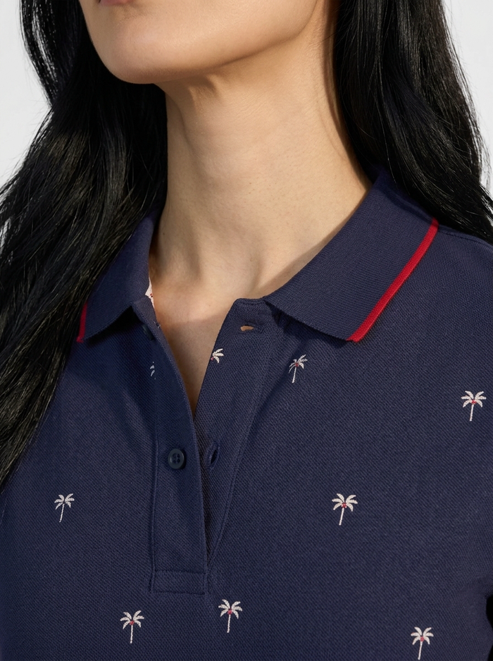 Palma Polo T-Shirt - Ink Blue