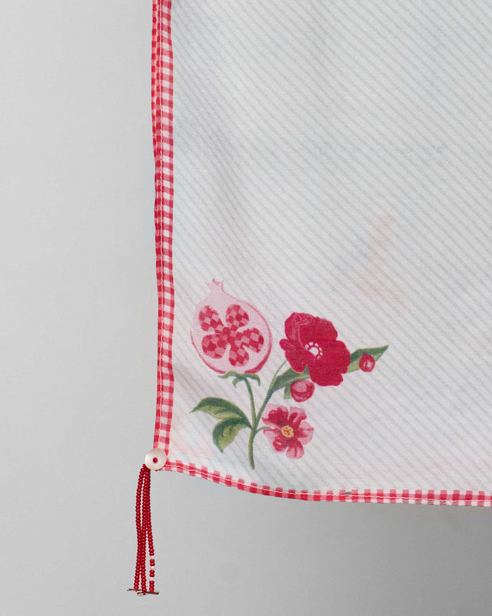 Floral Bloom Scarf - Ivory
