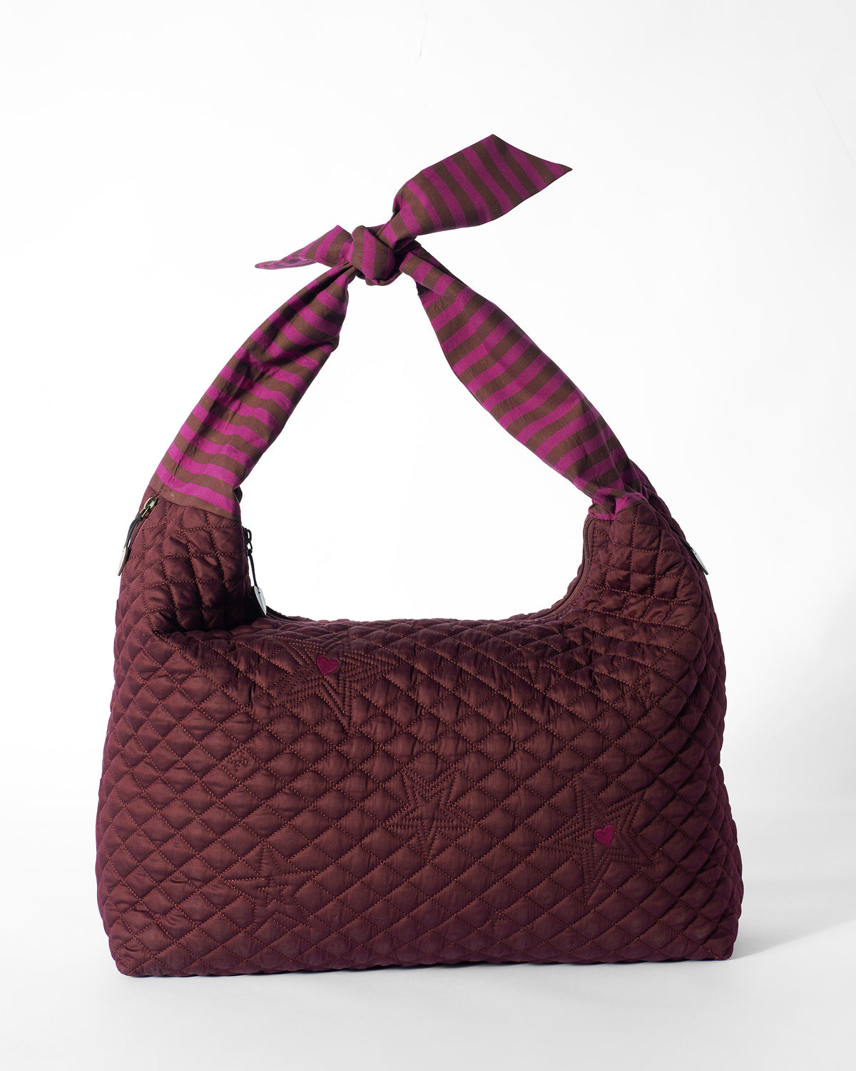 Farah Bag - Brown & Mulberry