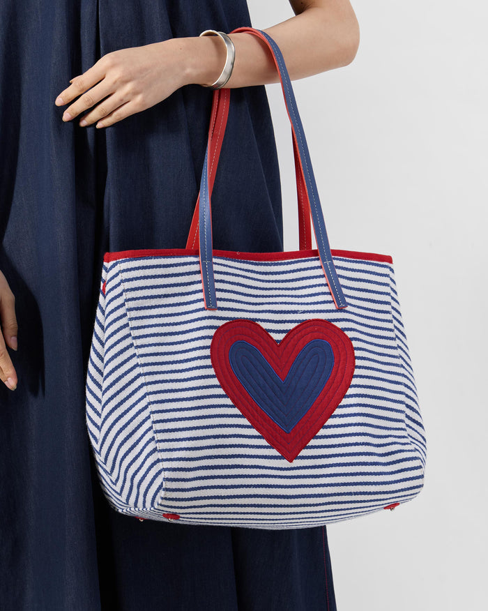Kira Bag - Blue & White