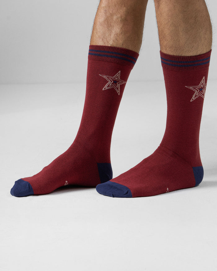 Starry Socks - Maroon & Navy