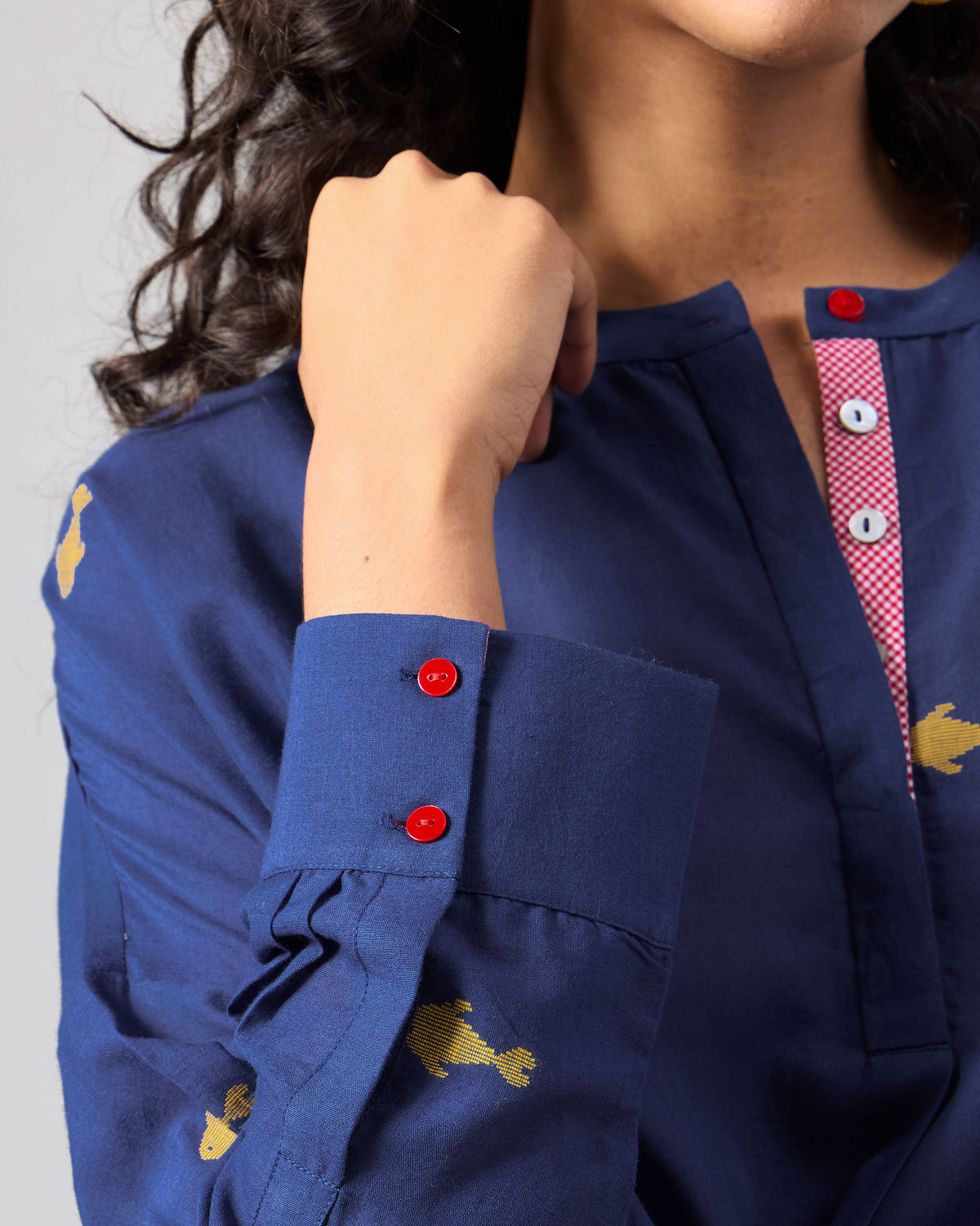 Lazy Sunday Tunic - Navy & Blue