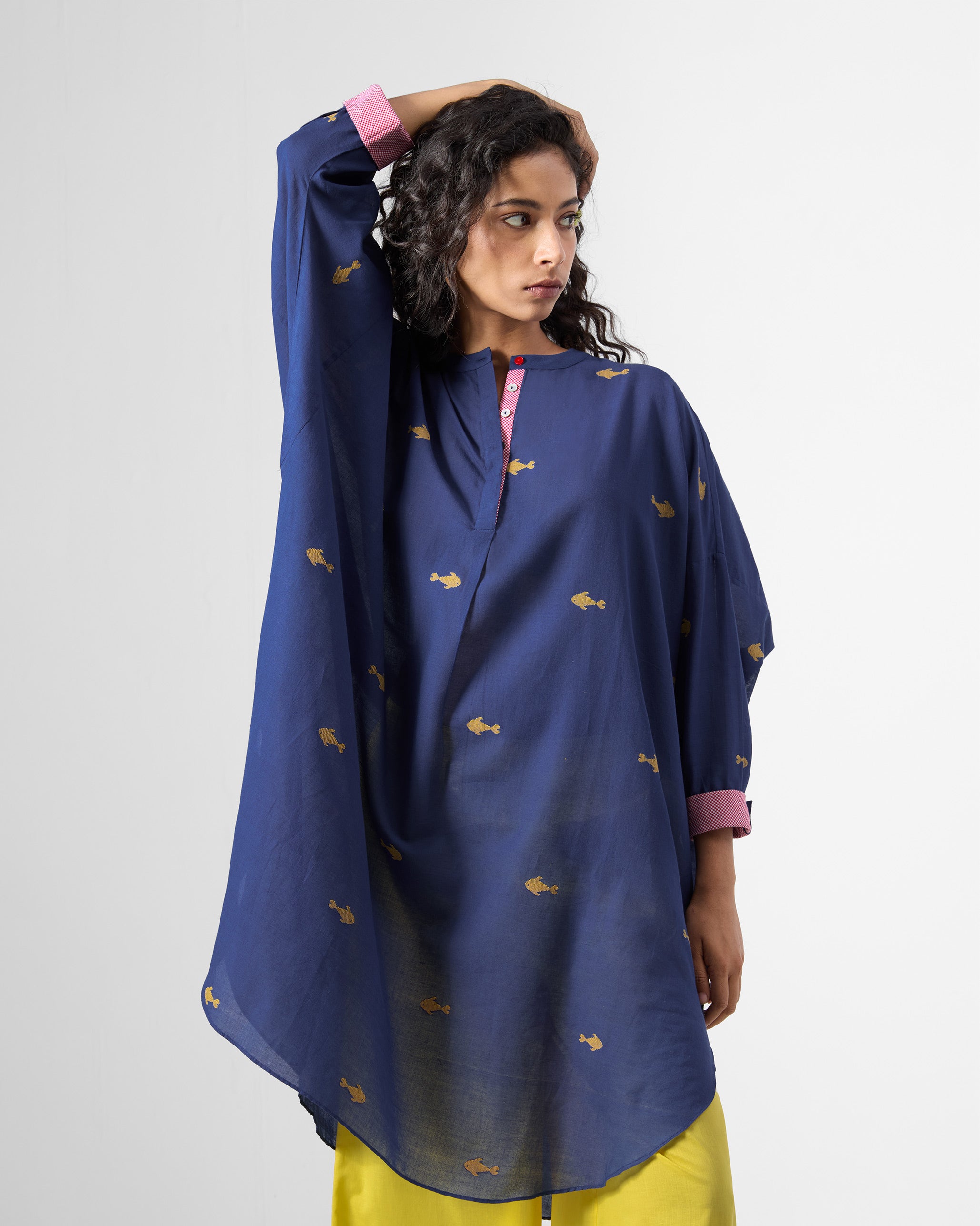 Lazy Sunday Tunic - Navy & Blue