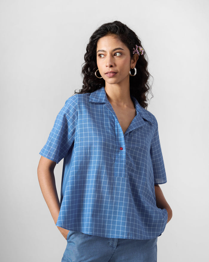 Rann Shirt - Riverside Blue