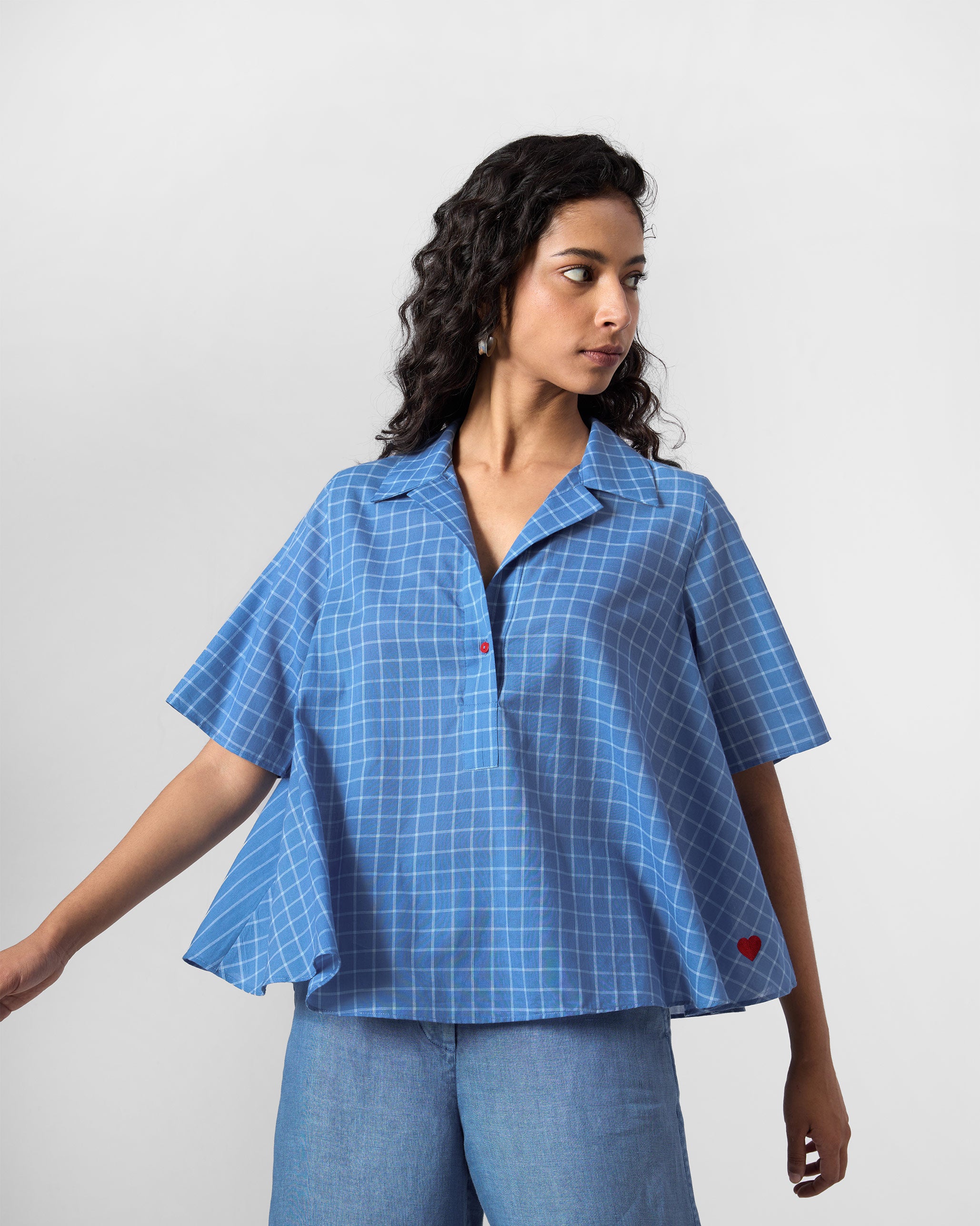 Rann Shirt - Riverside Blue