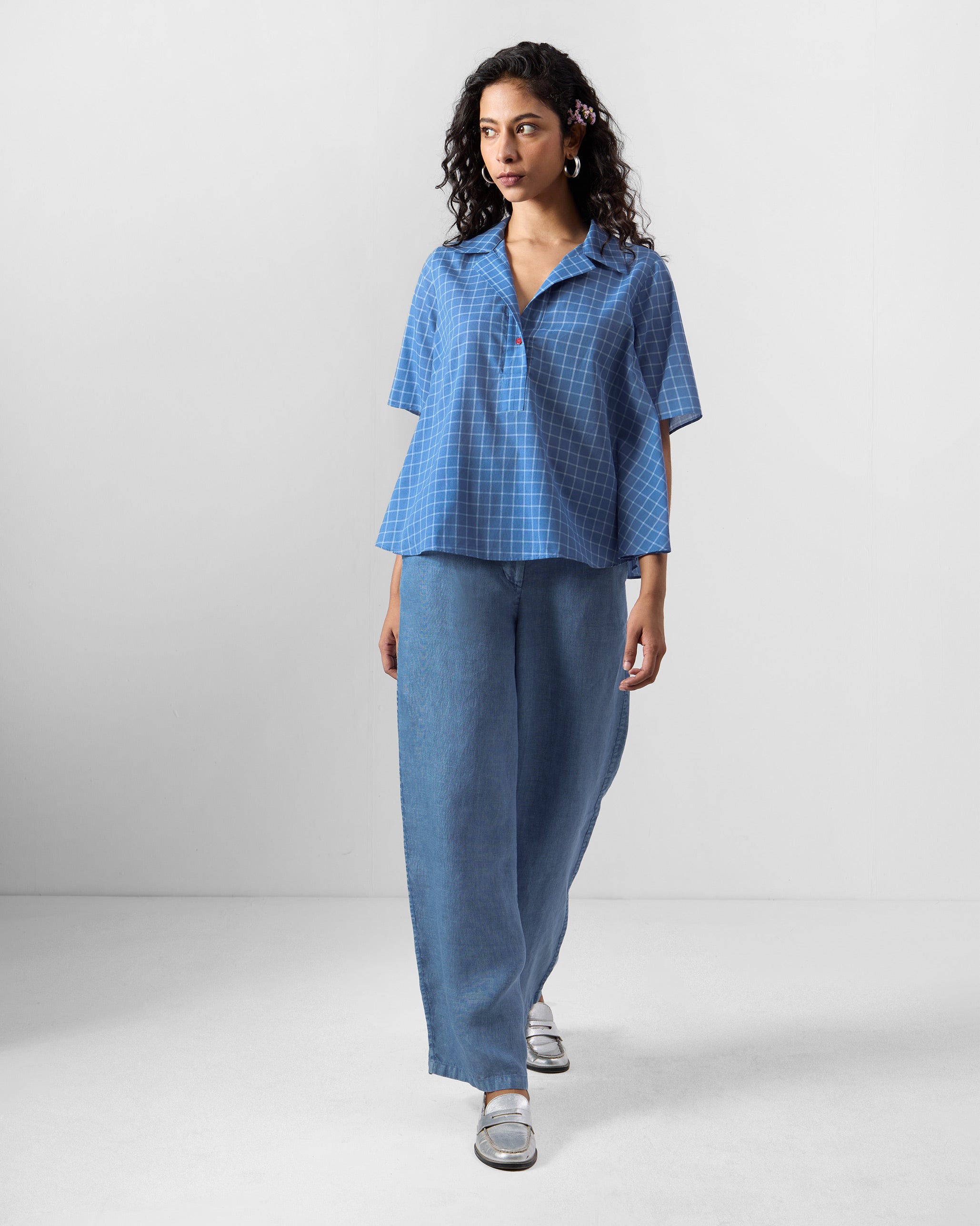 Rann Shirt - Riverside Blue