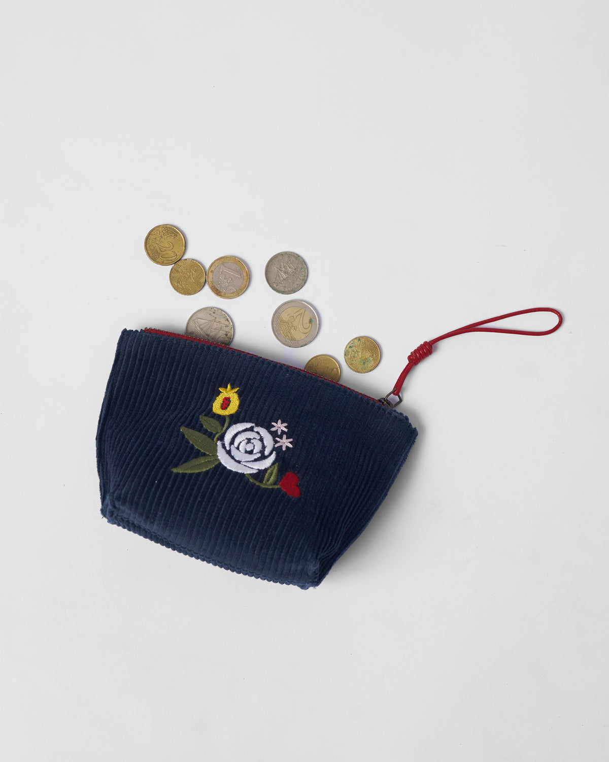 Ditsy Coin Pouch - Navy