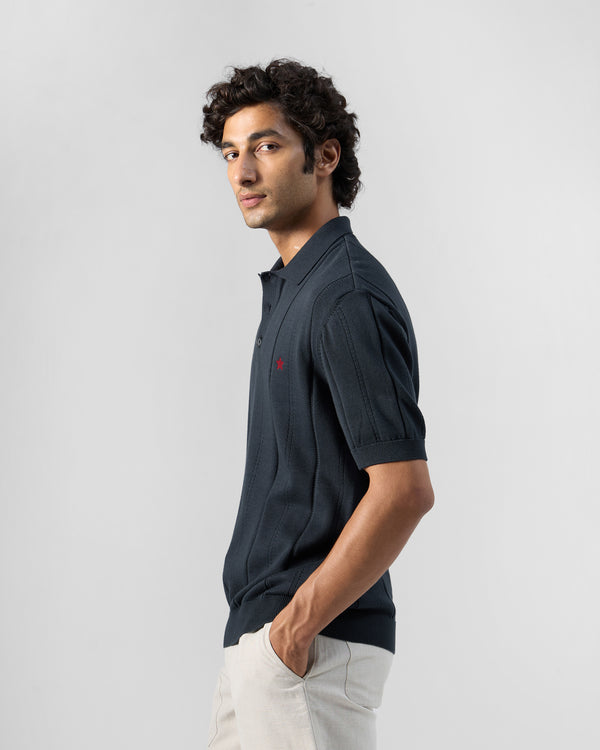 Midnight Polo T-Shirt - Cotton Knit Regular Fit
