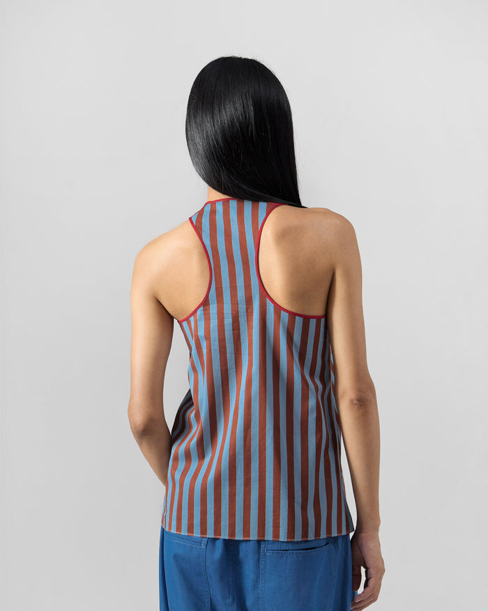 Ukiyo Racerback Top - 100% Cotton Regular Fit