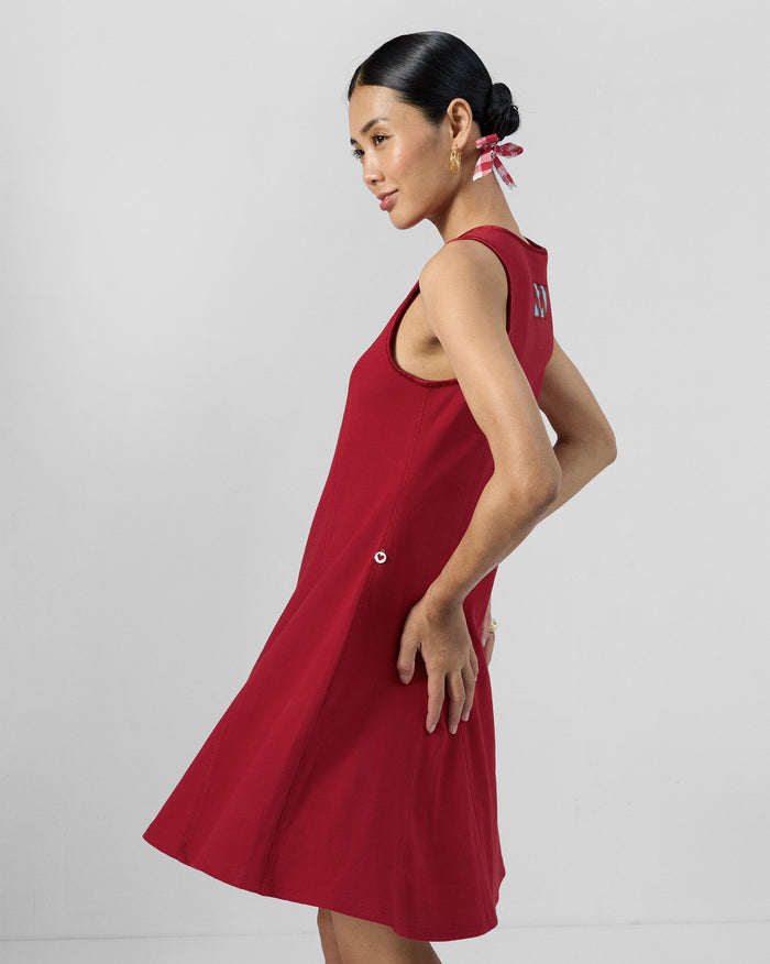 Norva Skater Dress - Cotton Ribbed Flared Fit