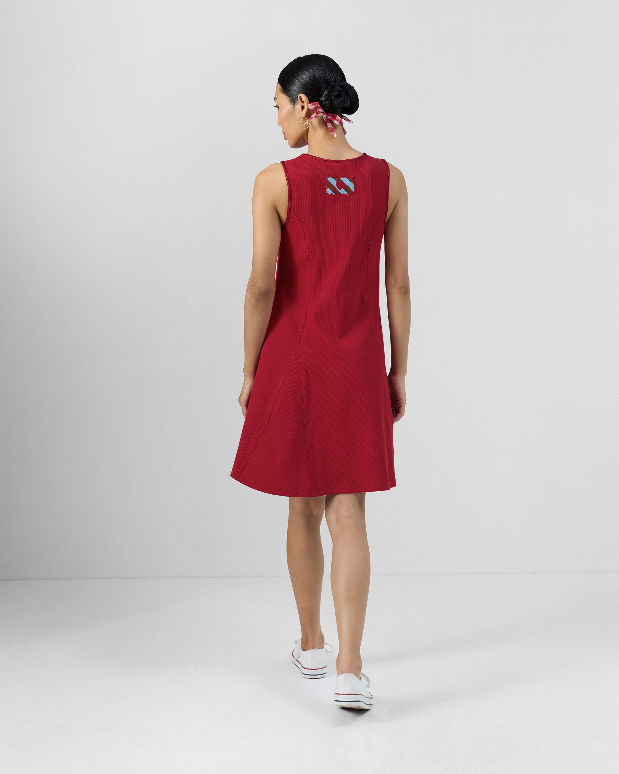 Norva Skater Dress - Red