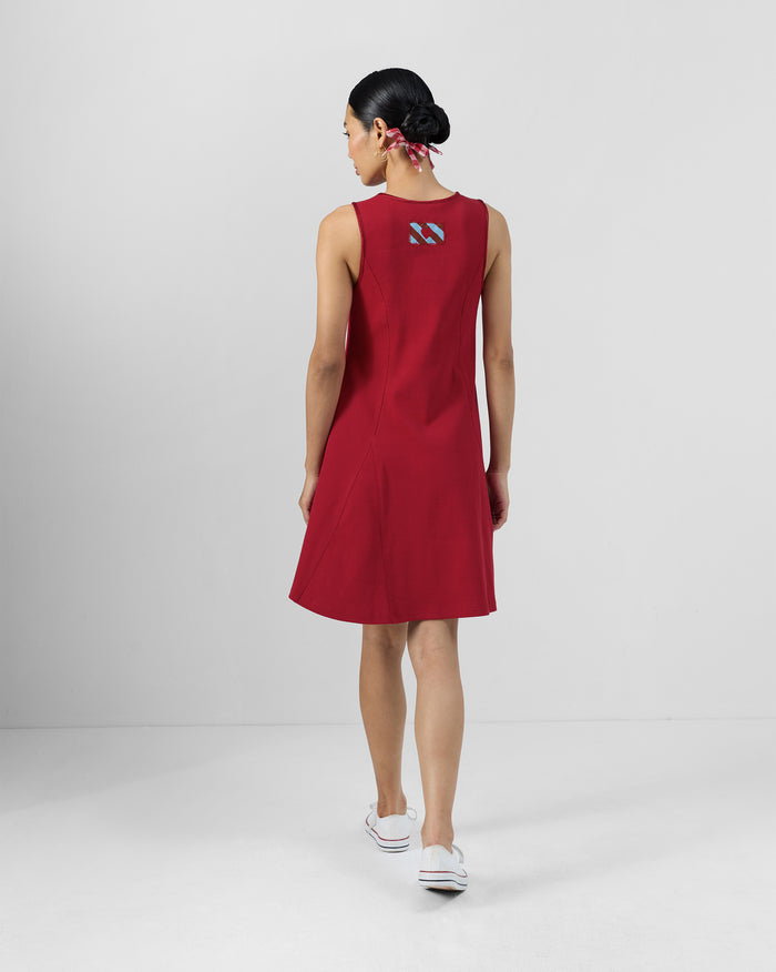 Norva Skater Dress - Cotton Ribbed Flared Fit