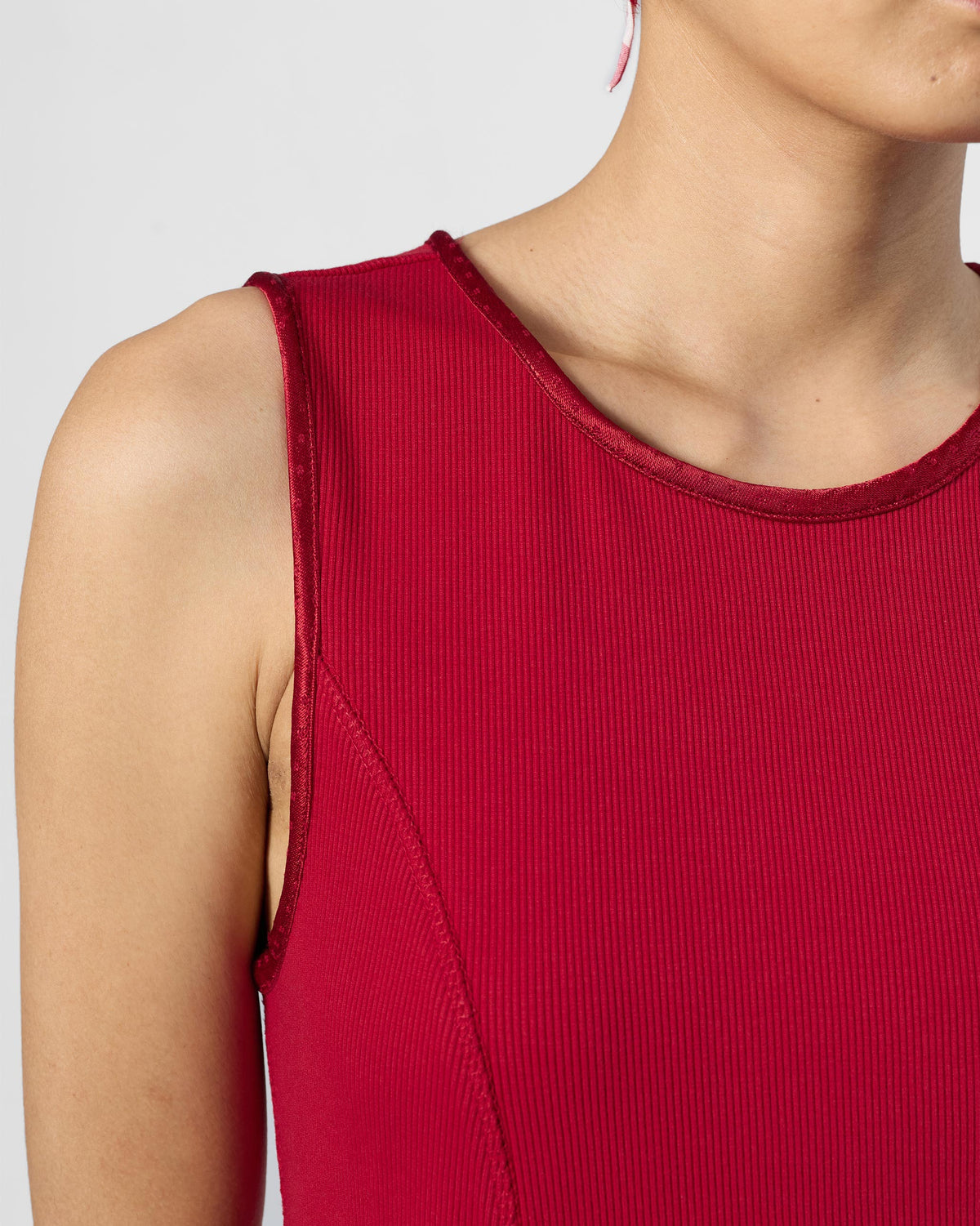 Norva Skater Dress - Cotton Ribbed Flared Fit