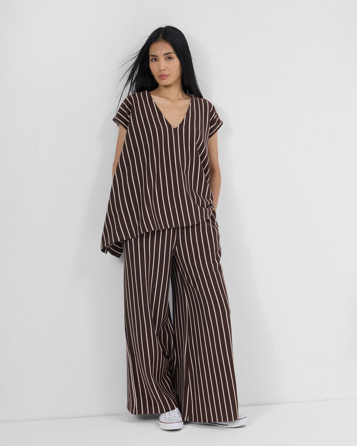 Nera Kaftan Top - Cotton French Terry Loose Fit