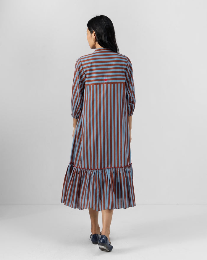 Summer Tea Dress - 100% Cotton Flared Fit