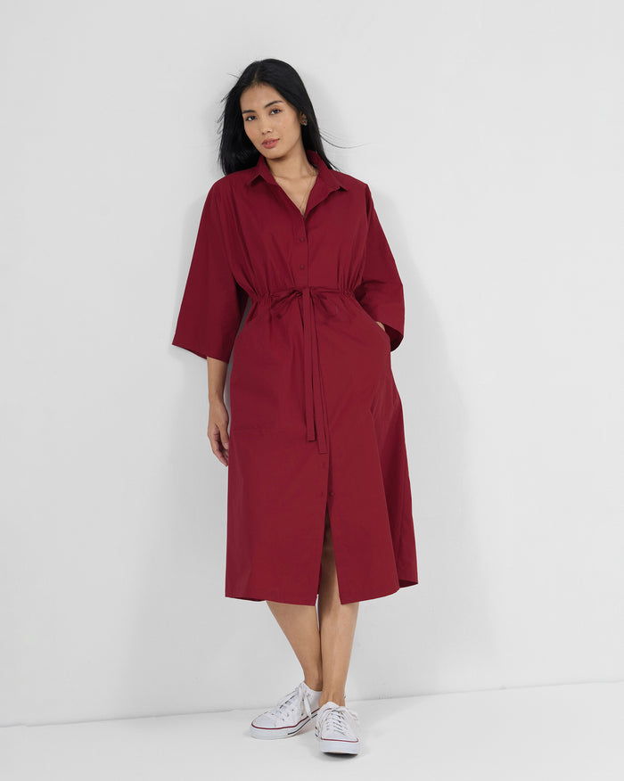 Nomad Dress - Cotton Poplin A-Line Fit