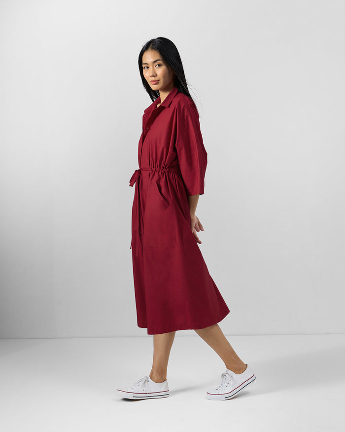 Nomad Dress - Cotton Poplin A-Line Fit