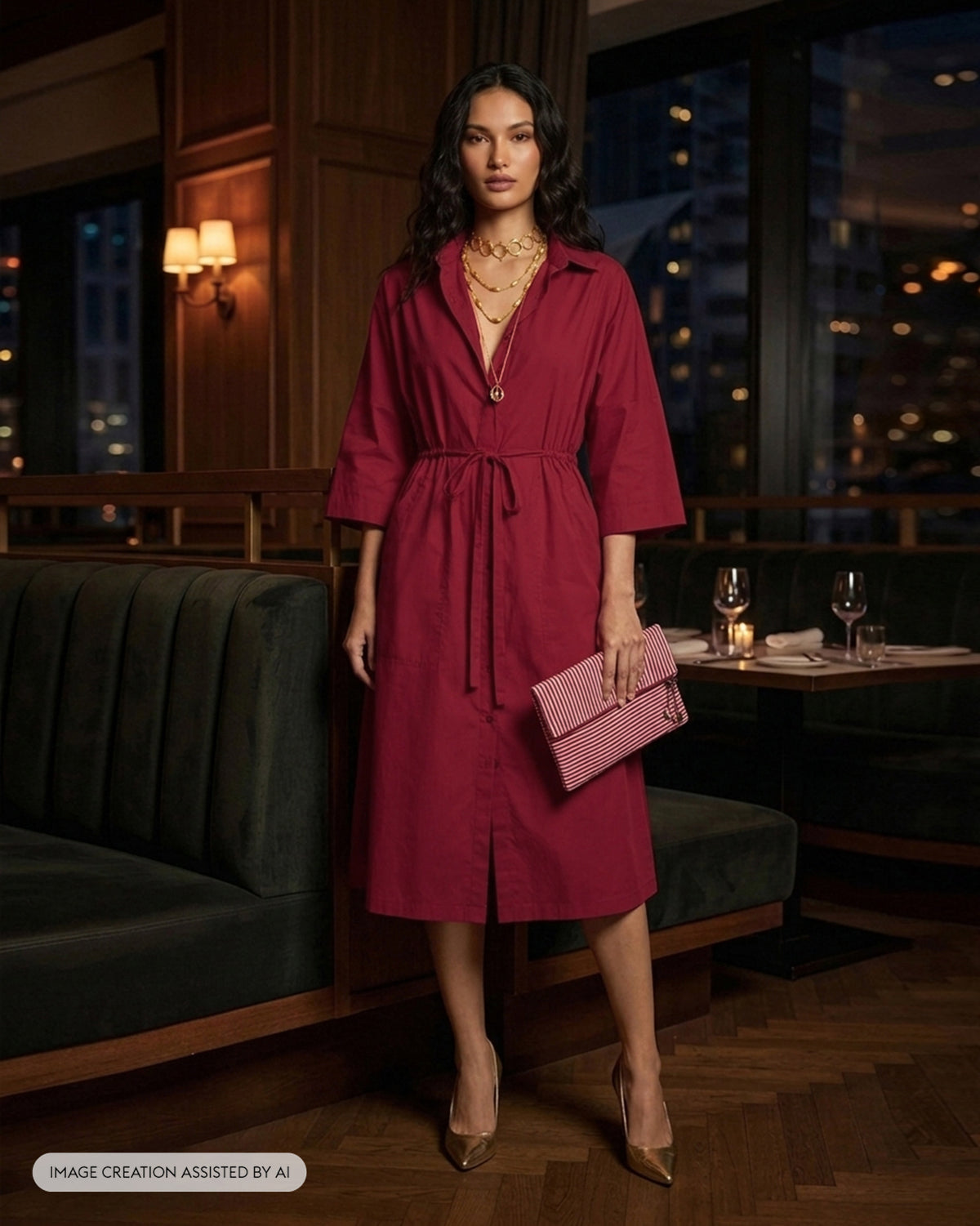 Nomad Dress - Cotton Poplin A-Line Fit
