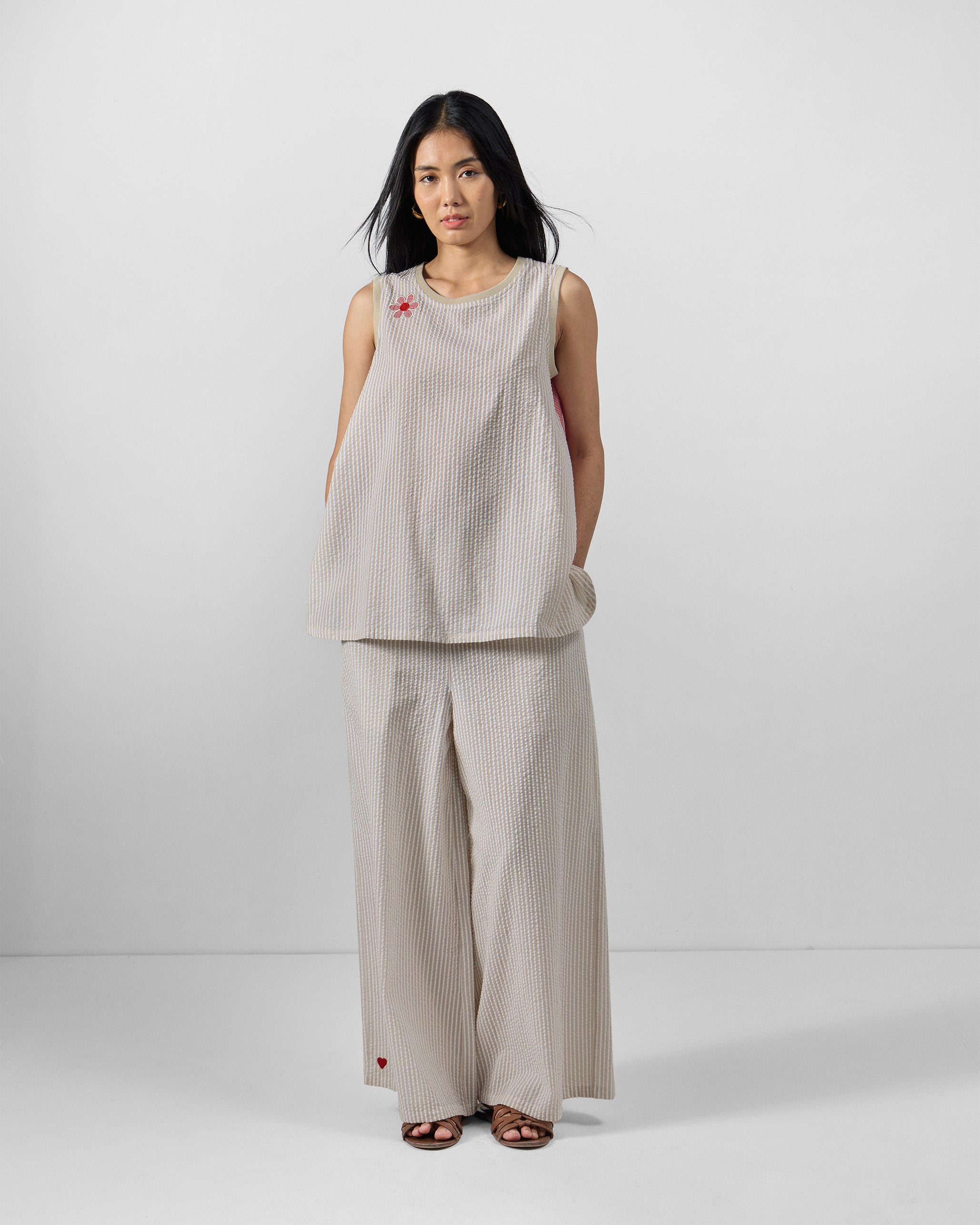 Hera Pants - 100% Cotton Flared Fit