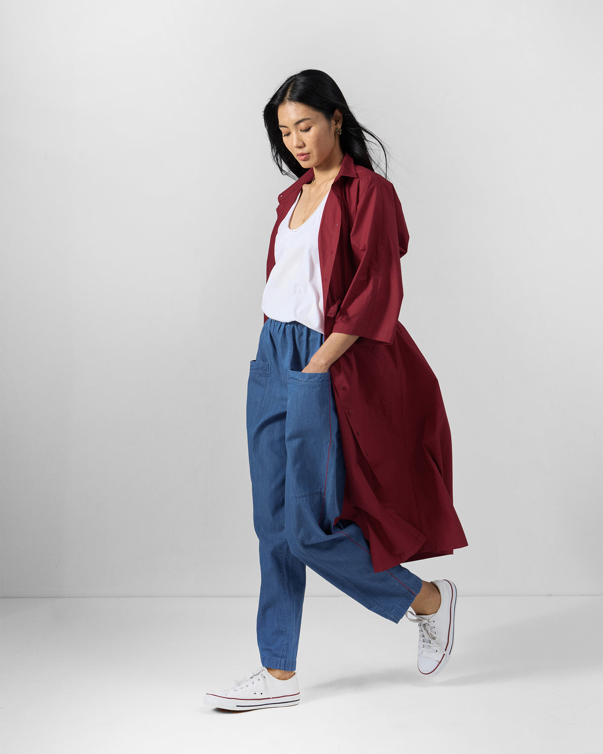 Kaiteki Pants - 100% Cotton Denim Narrow Fit