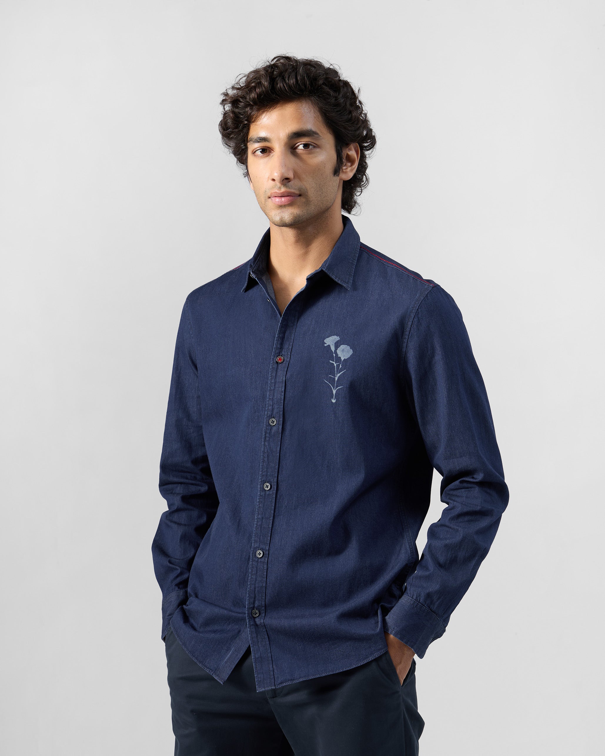 Classic Shirt - Cotton Denim Classic Fit