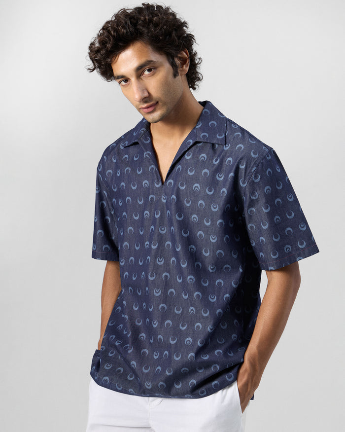 Yamuna Kurta Shirt - Cotton Denim Relaxed fit