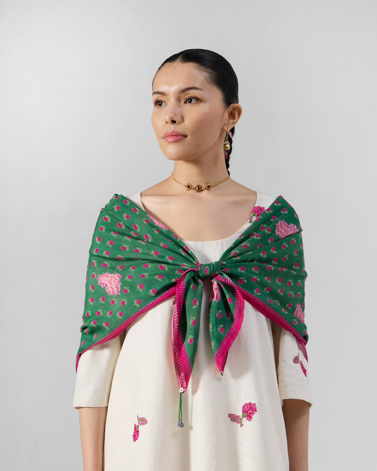 River Blooms Scarf - Pink
