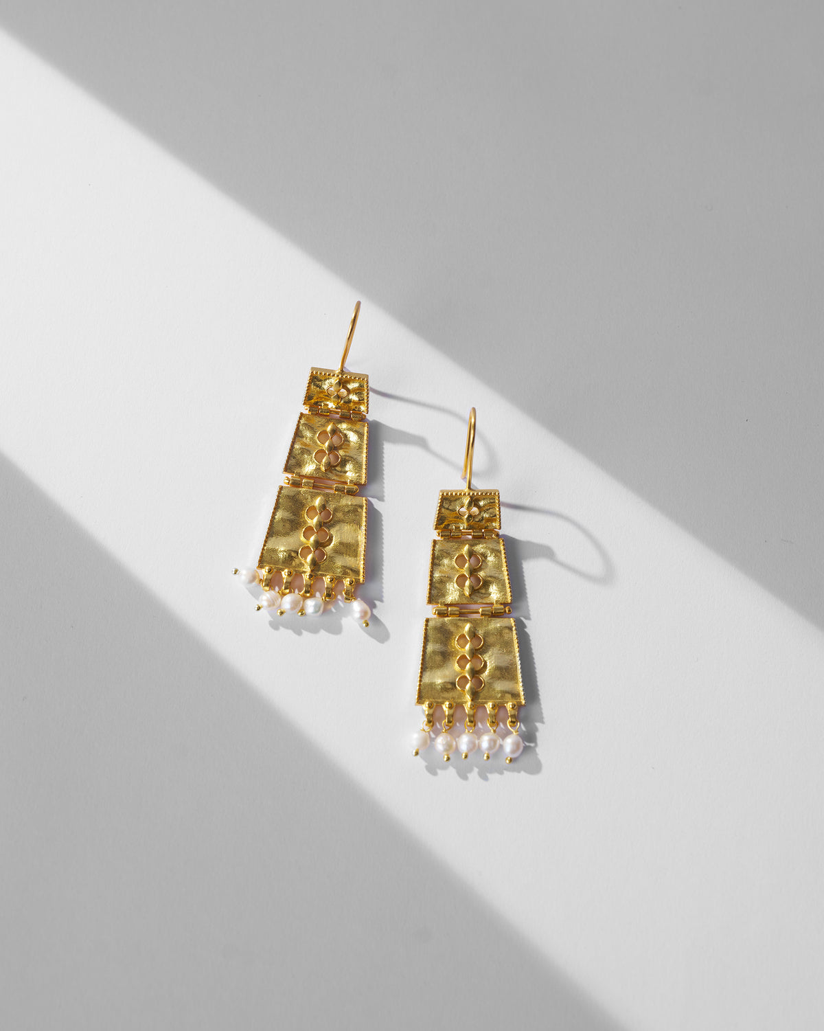 Column Earrings - Gold