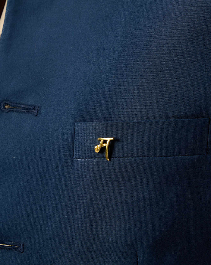 Alphabet- M Pin - Gold