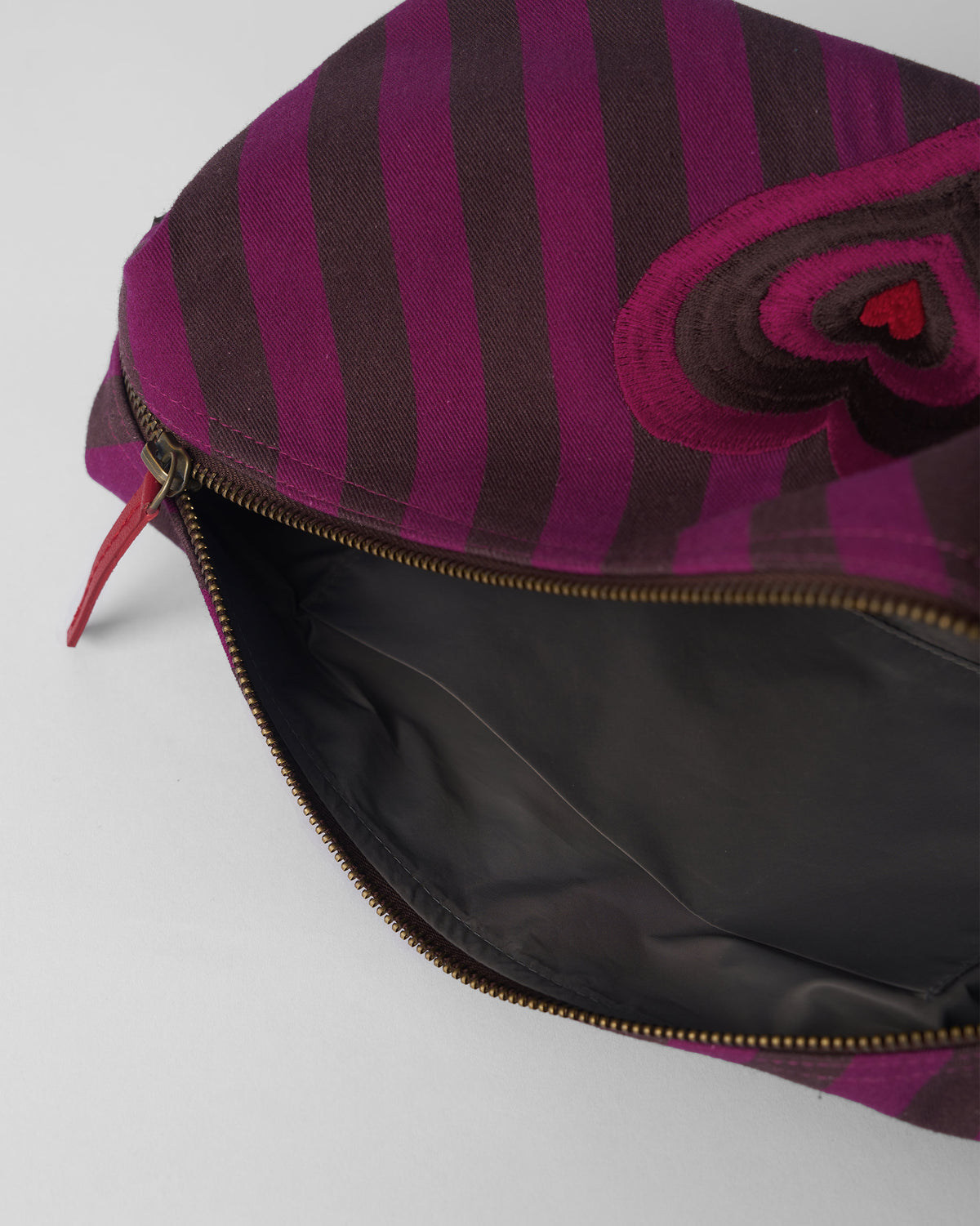 Cupid Pouch - Brown & Mulberry