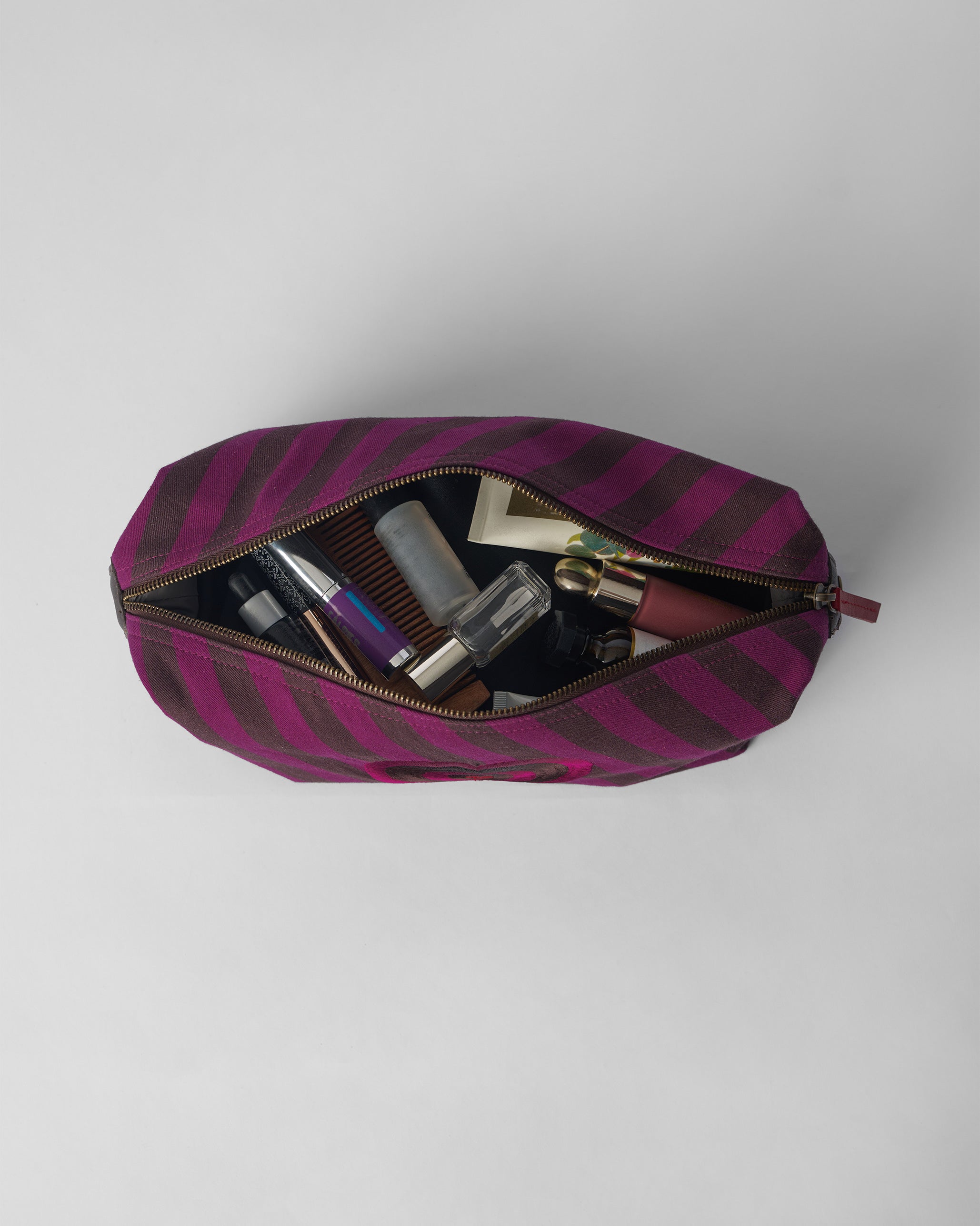 Cupid Pouch - Brown & Mulberry
