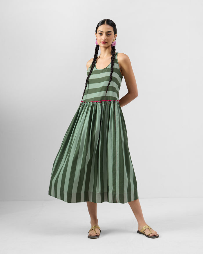 Nora Racerback Dress - Organic Cotton Voile A-Line Fit