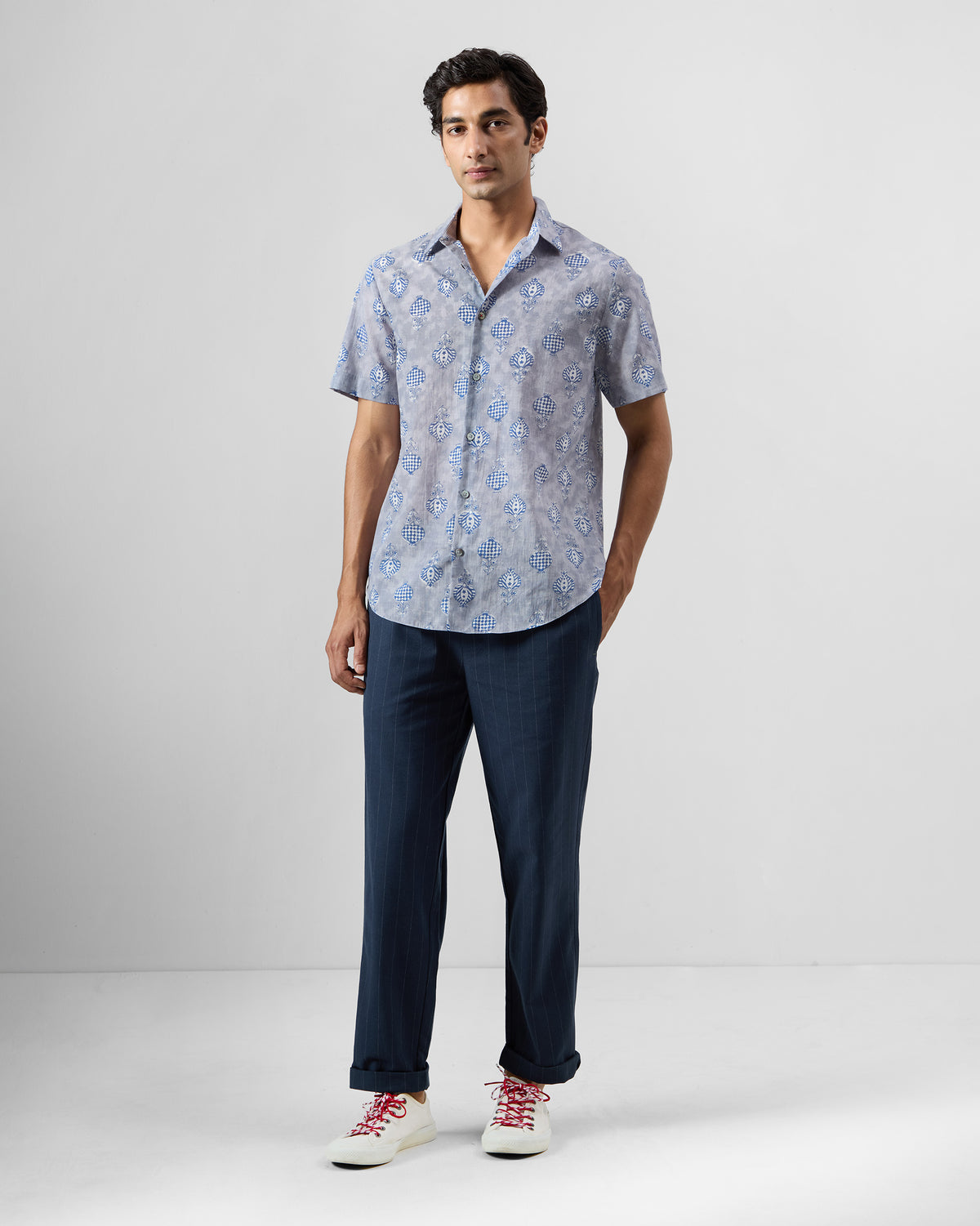 Ganga Shirt - Block-Printed Cotton